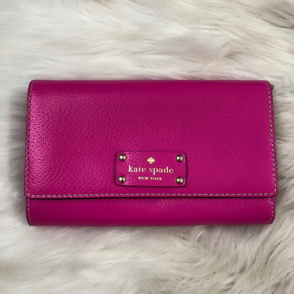 Hot Pink Kate Spade Clutch/Wallet